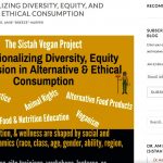 A screen shot of a blog post written by Dr. Amie "Breeze" Harper titled "Operationalizing Diversity, Equity, and Inclusion in Ethical Consumption."