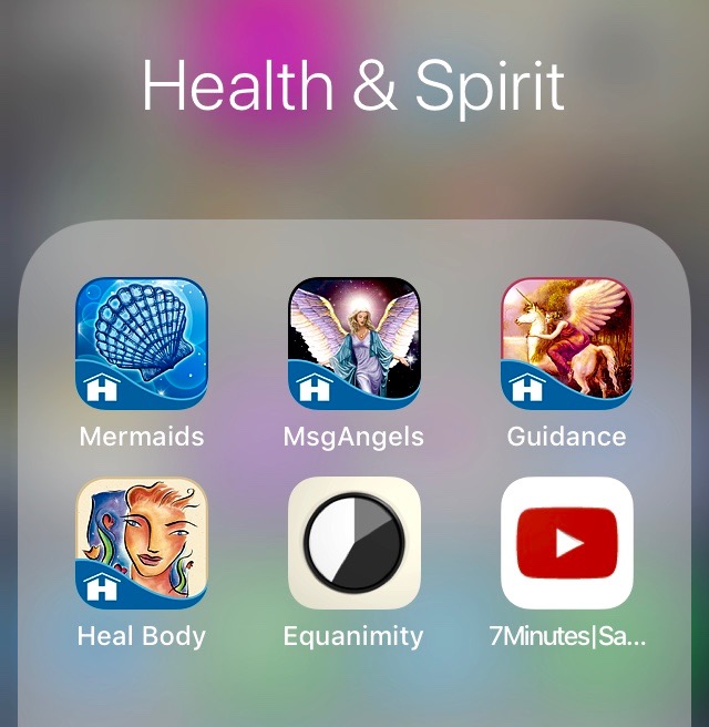 Screenshot of divination apps I use for guidance.