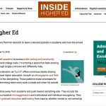 This hyperlinked screenshot shows the article (black text against a white background) as it appears in Inside Higher Ed.