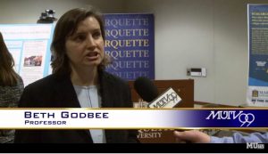 Here Beth is speaking as part of an MUTV interview about undergraduate research.