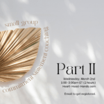 This image shares folded paper in the shape of a leaf surrounded by the words: “Small-group commitment statement coaching. Part II. Wednesday, March 2nd 1:00-3:00pm ET (2 hours). Heart-Head-Hands.com. Email to get registered.”